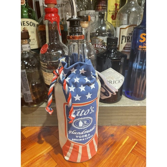 New Titos Bottle Koozie Cloth Collectable Bar ManCave Rare Gift PromoAdvertising - Picture 4 of 8